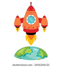 Ilustración De Una Nave Espacial