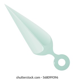Cartoon illustration of spear vector icon for web
