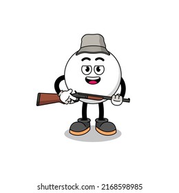 Cartoon Illustration of speech bubble hunter , character design