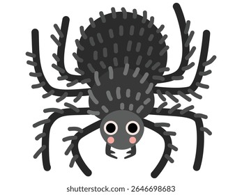 Cartoon Illustration of a Spider