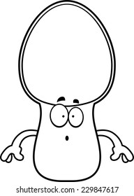 A cartoon illustration of a spoon looking surprised.