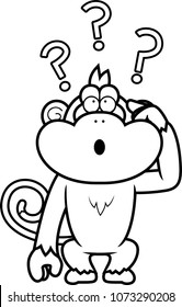 A cartoon illustration of a stupid monkey.