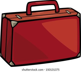 Cartoon Illustration Suitcase Clip Art Stock Vector (Royalty Free ...