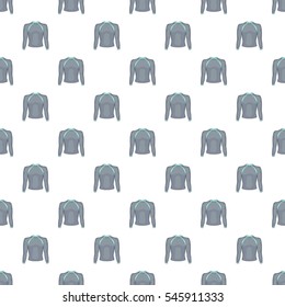 Cartoon illustration of thermolinen gray pullover vector pattern for web
