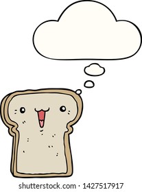 ilustración de caricatura con burbuja de pensamiento