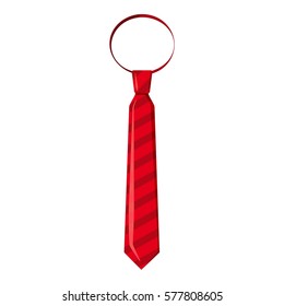 Cartoon illustration of tie vector icon for web