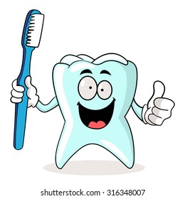 Tooth Toothbrush Illustration Mascot Dentist Stock Vector (Royalty Free ...