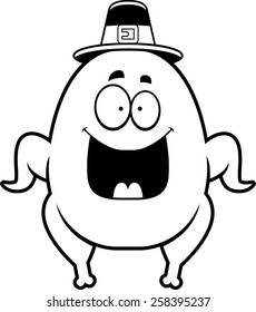 A cartoon illustration turkey