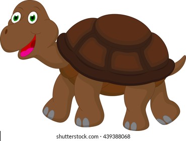 Cartoon illustration of a turtle.