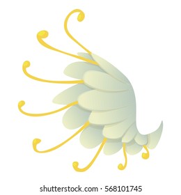 Cartoon illustration of wing vector icon for web
