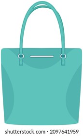 Cartoon illustration of women bag vector icon isolated on white background, stylish handbag. Ladies handbag in flat style. Elegant ladies bright leather bag, female fashion accessories object