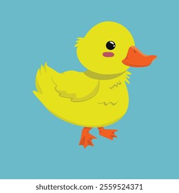 Cartoon Illustrations of cute little duck Adorable Animals