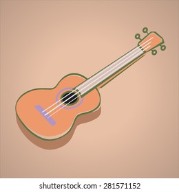 Cartoon image of Accordion. Vector Illustration - Part of the Series