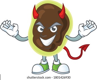 A cartoon image of firmicutes as a devil character. Vector illustration