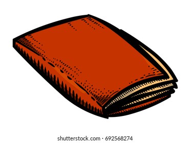 Cartoon image of Folder Icon. An artistic freehand picture.