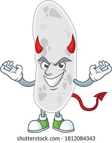 A cartoon image of gemmatimonadetes as a devil character. Vector illustration