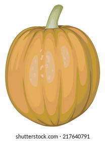 Cartoon image of orange pumpkin