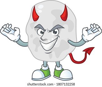 Una caricatura de planctomicetes como personaje del diablo. Ilustración del vector
