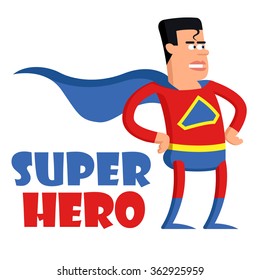 cartoon image of superhero