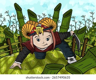 
Imagen de dibujos animados que es muy conveniente para el diseño de la cubierta