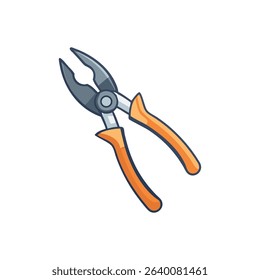 Cartoon image of utility pliers against a White Background