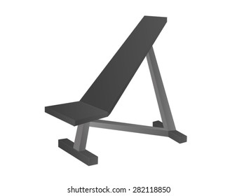 Cartoon Incline Bench