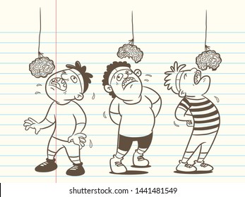 cartoon indonesia independence day, eat crackers game illustration