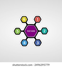 Vector de diseño de fondo de infografía de dibujos animados