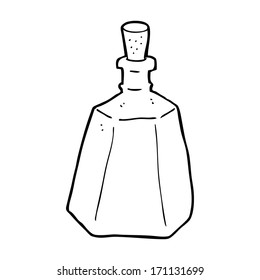 botella de tinta de dibujos animados
