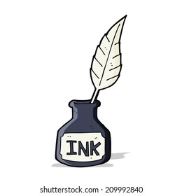 cartoon ink bottle