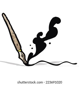 lápiz de tinta de dibujos animados