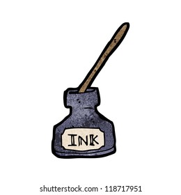 cartoon ink pot
