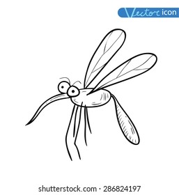  cartoon insect bug icon, vector illustration.