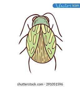   cartoon insect bug icon, vector illustration.