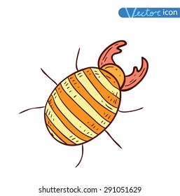   cartoon insect bug icon, vector illustration.