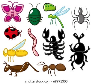 cartoon insect  icon