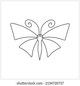 Cartoon insect icon isolated. Butterfly animal. Vector stock illustration. EPS 10