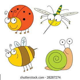 Cartoon insects