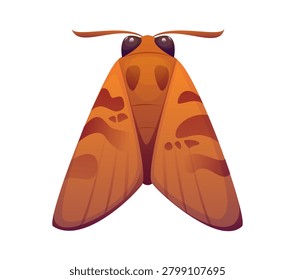 Cartoon insects font, bug and arthropod animal letters typeface. Kids ABC insect English alphabet type. Letter A shaped as night moth with wings, antennae and eyes. Vector character for education