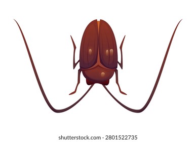 Cartoon insects font letter or bugs typeface English alphabet, vector ABC type. Bug and arthropod animal typeface font of letter W in shape of beetle or cockroach character for typography type