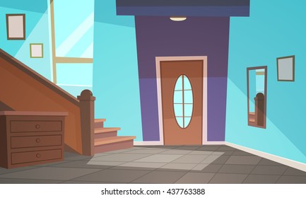 Cartoon Interior / Blue