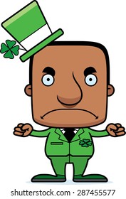 A cartoon Irish man looking angry.