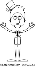 A cartoon Irish man looking angry.