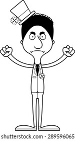 A cartoon Irish man looking angry.