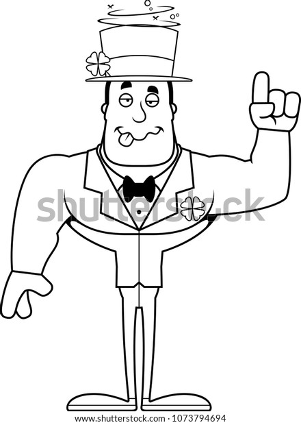 Cartoon Irish Man Looking Drunk Stock Vector (Royalty Free) 1073794694 ...