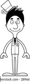 A cartoon Irish man smiling.