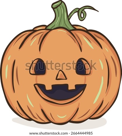 Cartoon Jack o Lantern Illustration