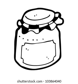 cartoon jam jar