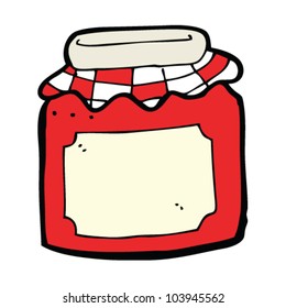 cartoon jam jar