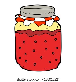 caricatura jam jar